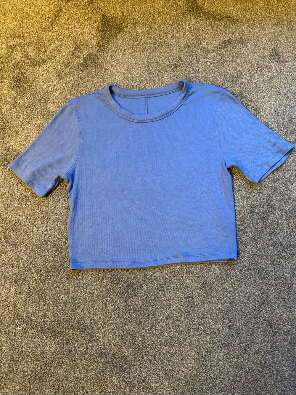lululemon athletica Short-Sleeve Cropped Tee - Periwinkle Blue